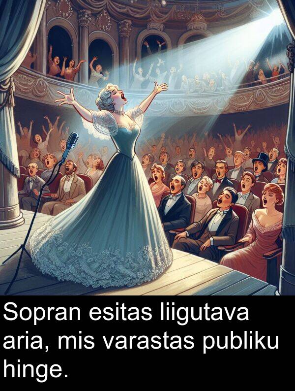 esitas: Sopran esitas liigutava aria, mis varastas publiku hinge.