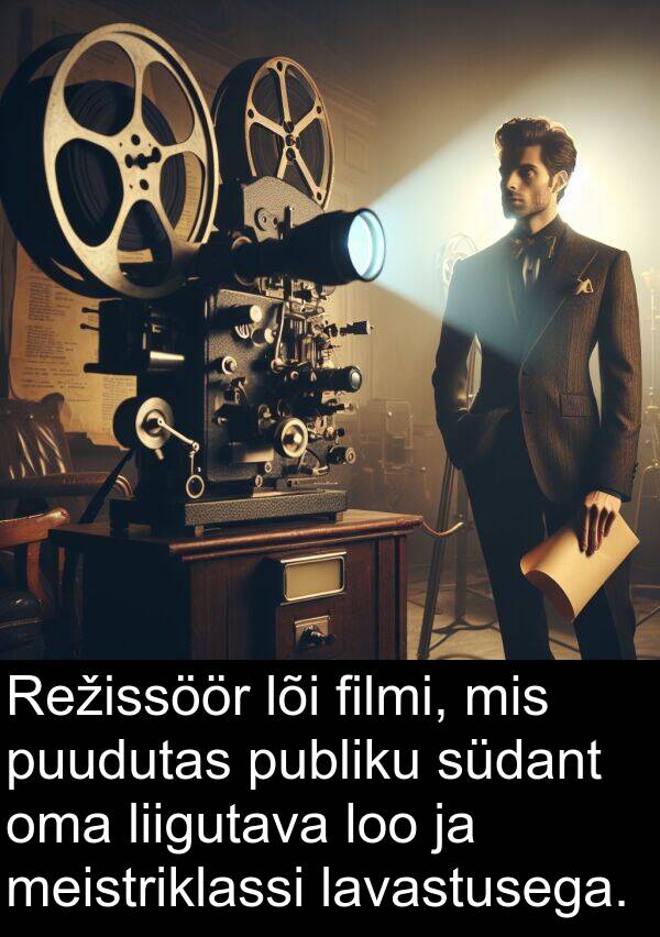 lõi: Režissöör lõi filmi, mis puudutas publiku südant oma liigutava loo ja meistriklassi lavastusega.