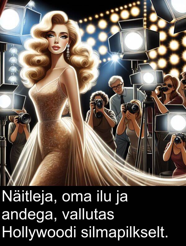 andega: Näitleja, oma ilu ja andega, vallutas Hollywoodi silmapilkselt.