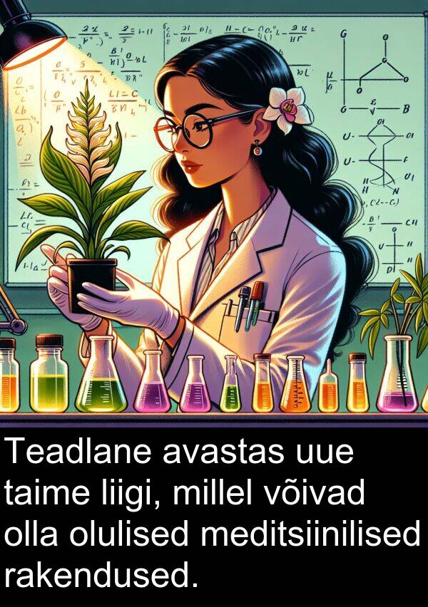 uue: Teadlane avastas uue taime liigi, millel võivad olla olulised meditsiinilised rakendused.