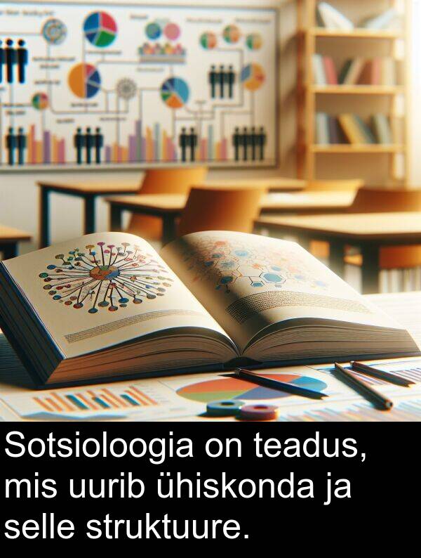 uurib: Sotsioloogia on teadus, mis uurib ühiskonda ja selle struktuure.