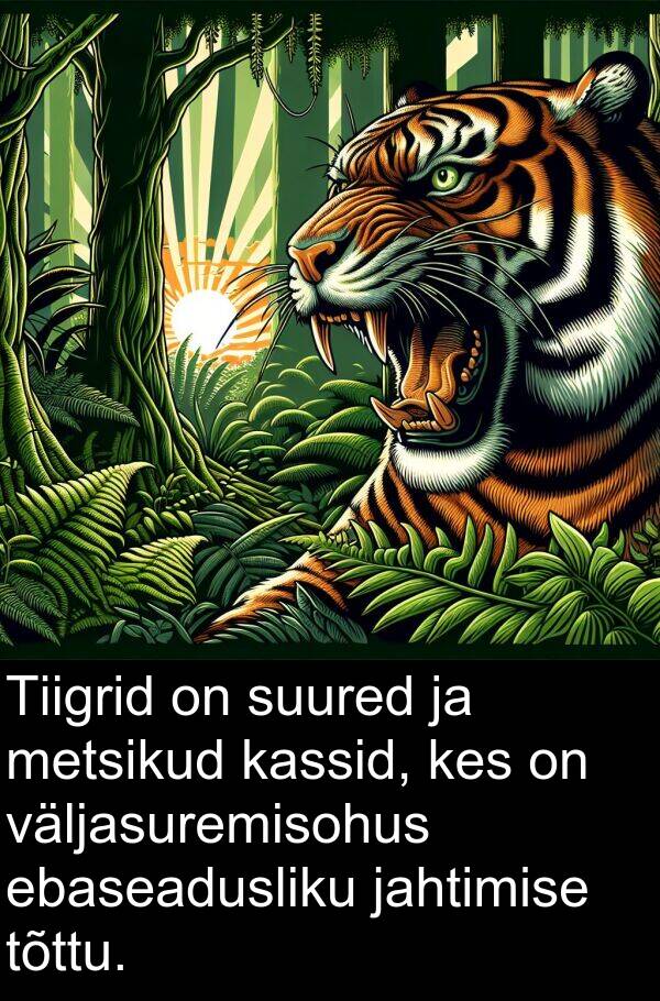 jahtimise: Tiigrid on suured ja metsikud kassid, kes on väljasuremisohus ebaseadusliku jahtimise tõttu.