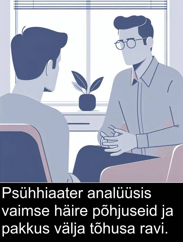 välja: Psühhiaater analüüsis vaimse häire põhjuseid ja pakkus välja tõhusa ravi.