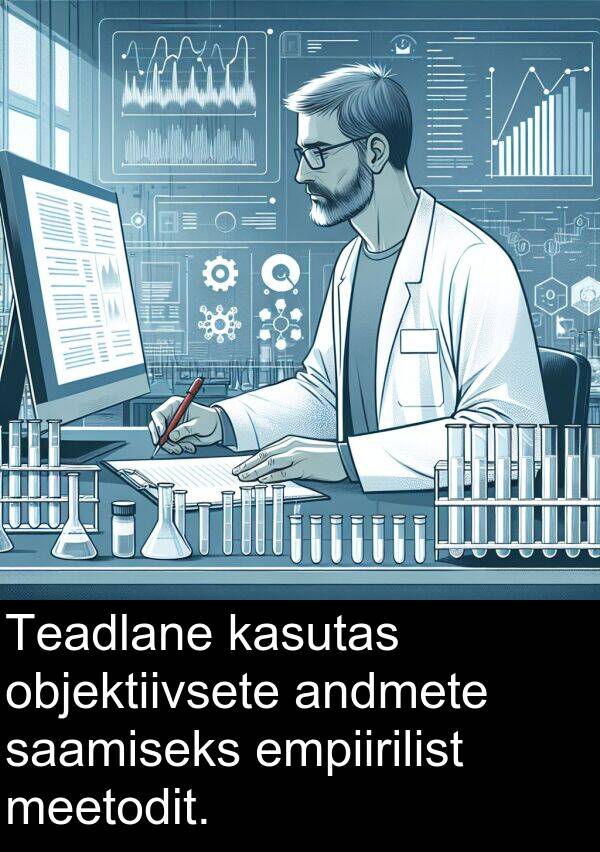 objektiivsete: Teadlane kasutas objektiivsete andmete saamiseks empiirilist meetodit.