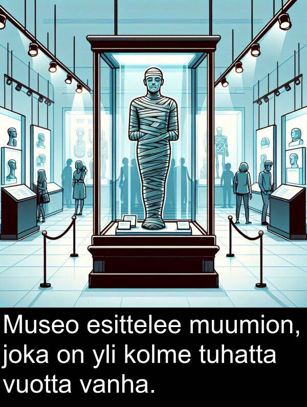 vuotta: Museo esittelee muumion, joka on yli kolme tuhatta vuotta vanha.