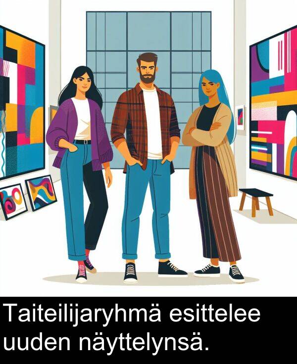 uuden: Taiteilijaryhmä esittelee uuden näyttelynsä.