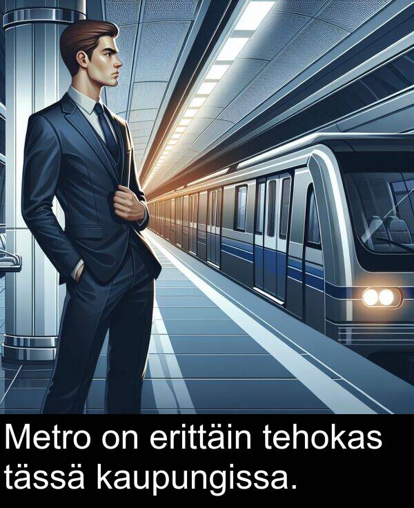 kaupungissa: Metro on erittäin tehokas tässä kaupungissa.