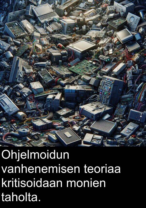 taholta: Ohjelmoidun vanhenemisen teoriaa kritisoidaan monien taholta.