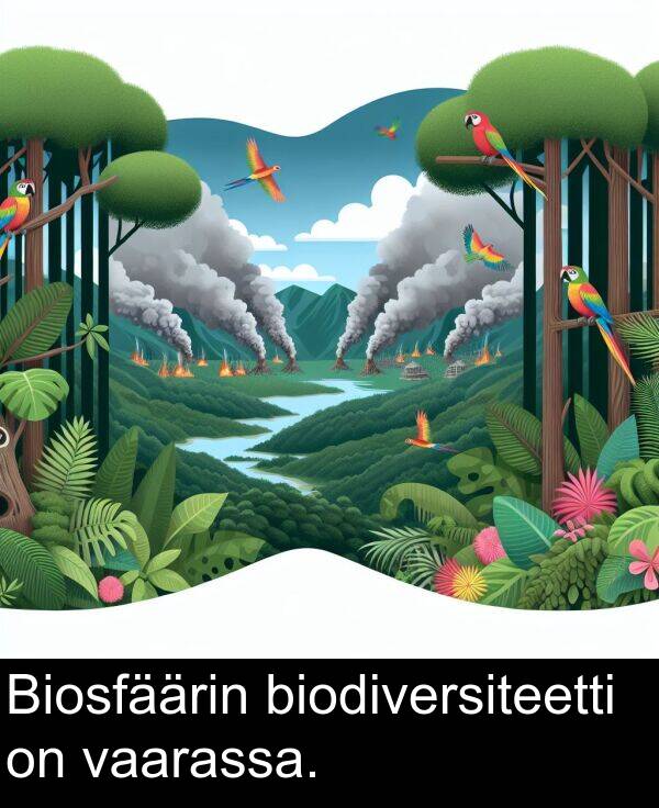 biodiversiteetti: Biosfäärin biodiversiteetti on vaarassa.