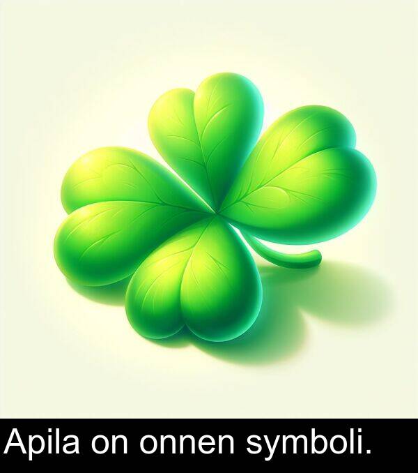 symboli: Apila on onnen symboli.