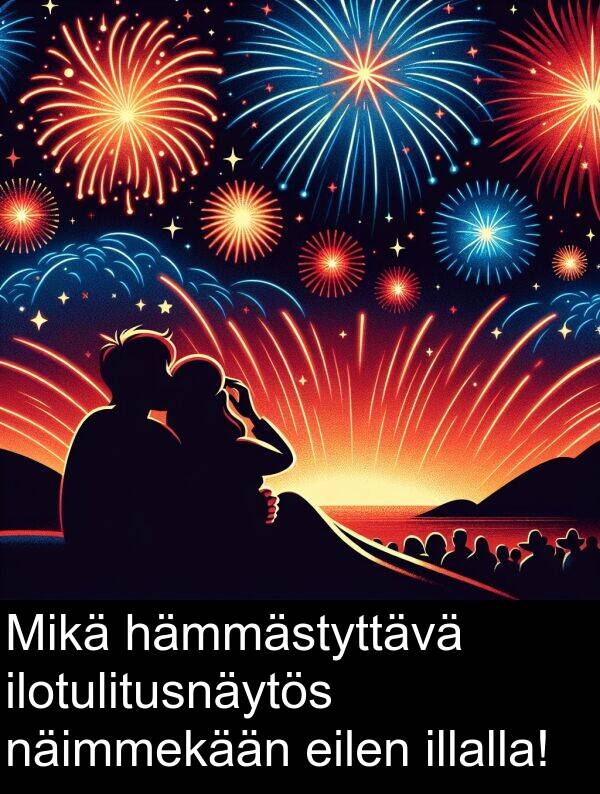 näimmekään: Mikä hämmästyttävä ilotulitusnäytös näimmekään eilen illalla!