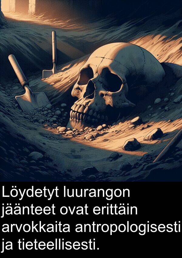 arvokkaita: Löydetyt luurangon jäänteet ovat erittäin arvokkaita antropologisesti ja tieteellisesti.