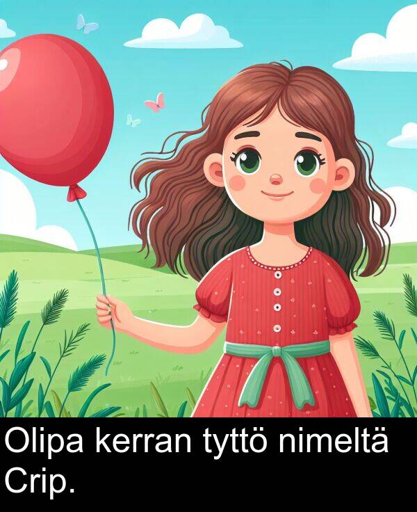 nimeltä: Olipa kerran tyttö nimeltä Crip.