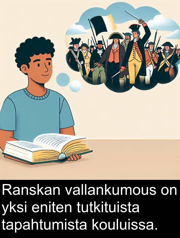 vallankumous: Ranskan vallankumous on yksi eniten tutkituista tapahtumista kouluissa.