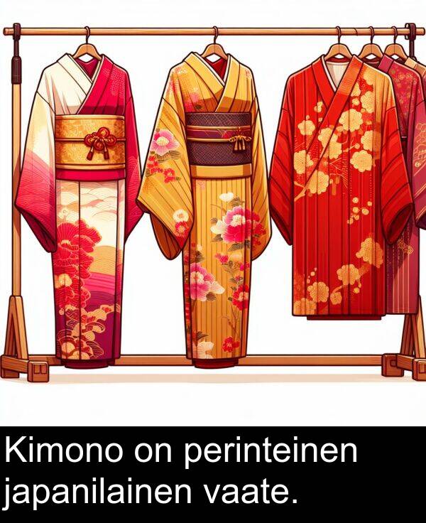 vaate: Kimono on perinteinen japanilainen vaate.