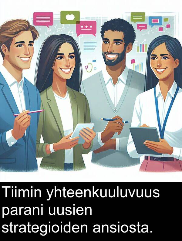 parani: Tiimin yhteenkuuluvuus parani uusien strategioiden ansiosta.