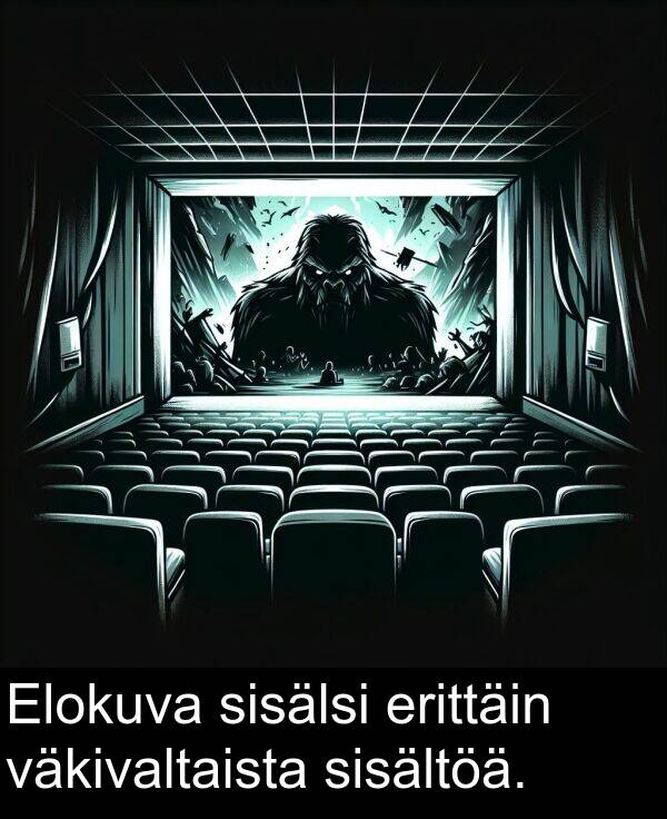 sisälsi: Elokuva sisälsi erittäin väkivaltaista sisältöä.