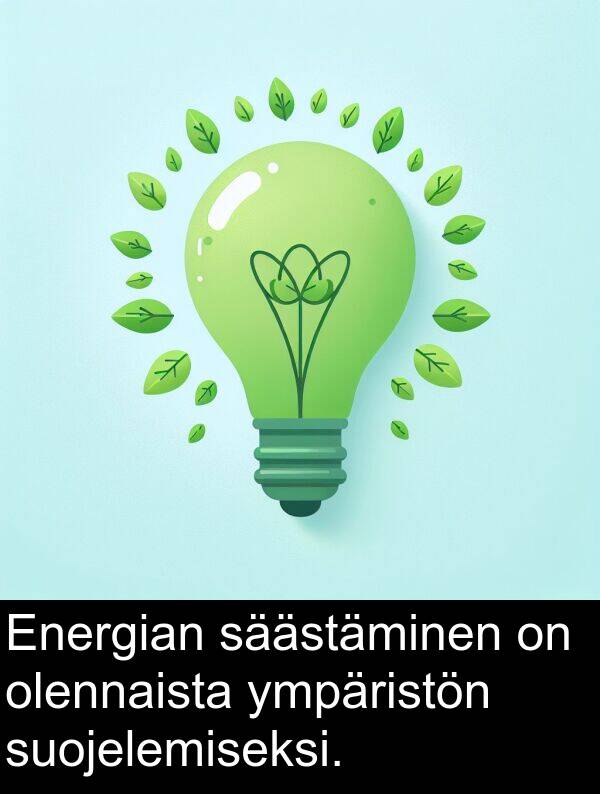 säästäminen: Energian säästäminen on olennaista ympäristön suojelemiseksi.
