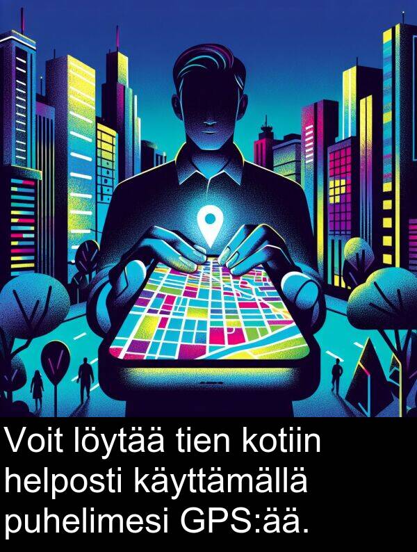 puhelimesi: Voit löytää tien kotiin helposti käyttämällä puhelimesi GPS:ää.