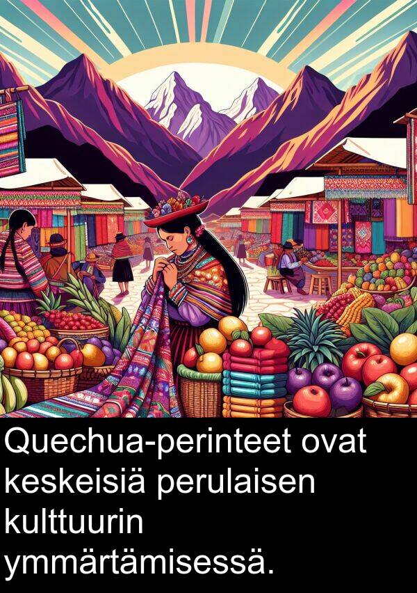 perulaisen: Quechua-perinteet ovat keskeisiä perulaisen kulttuurin ymmärtämisessä.
