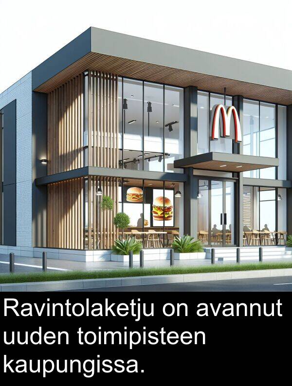 kaupungissa: Ravintolaketju on avannut uuden toimipisteen kaupungissa.