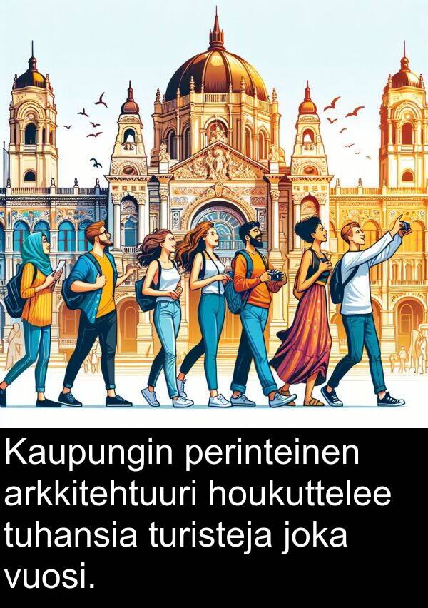 vuosi: Kaupungin perinteinen arkkitehtuuri houkuttelee tuhansia turisteja joka vuosi.