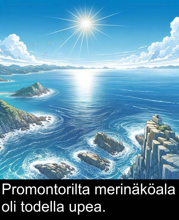 merinäköala: Promontorilta merinäköala oli todella upea.