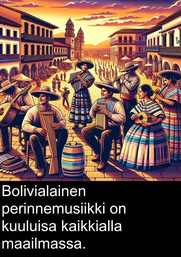 maailmassa: Bolivialainen perinnemusiikki on kuuluisa kaikkialla maailmassa.