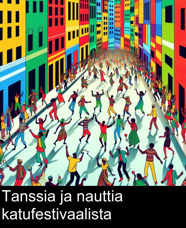 nauttia: Tanssia ja nauttia katufestivaalista