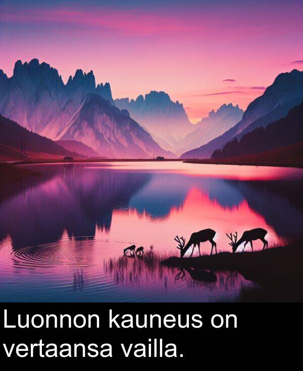 vailla: Luonnon kauneus on vertaansa vailla.