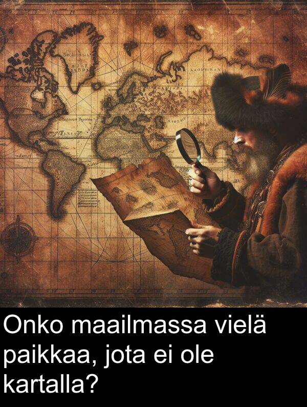 jota: Onko maailmassa vielä paikkaa, jota ei ole kartalla?