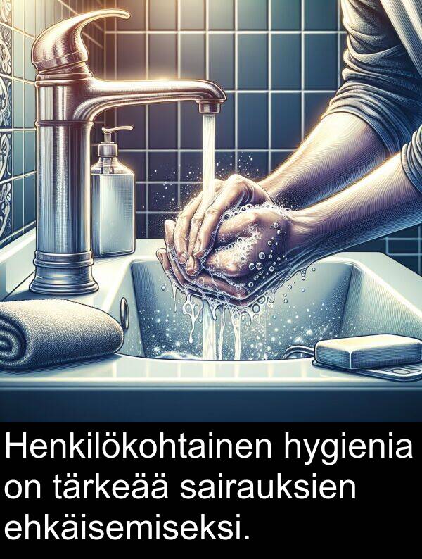 sairauksien: Henkilökohtainen hygienia on tärkeää sairauksien ehkäisemiseksi.