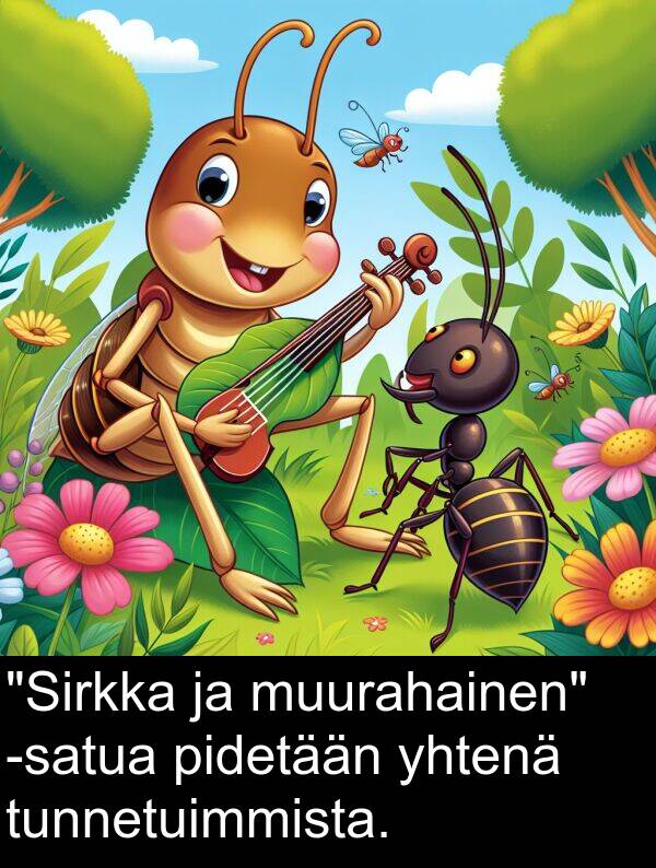 muurahainen: "Sirkka ja muurahainen" -satua pidetään yhtenä tunnetuimmista.