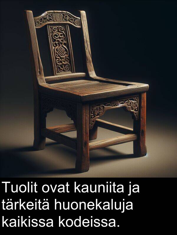 kauniita: Tuolit ovat kauniita ja tärkeitä huonekaluja kaikissa kodeissa.