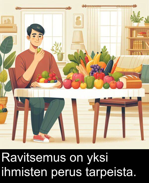 ihmisten: Ravitsemus on yksi ihmisten perus tarpeista.