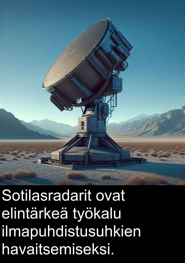 elintärkeä: Sotilasradarit ovat elintärkeä työkalu ilmapuhdistusuhkien havaitsemiseksi.