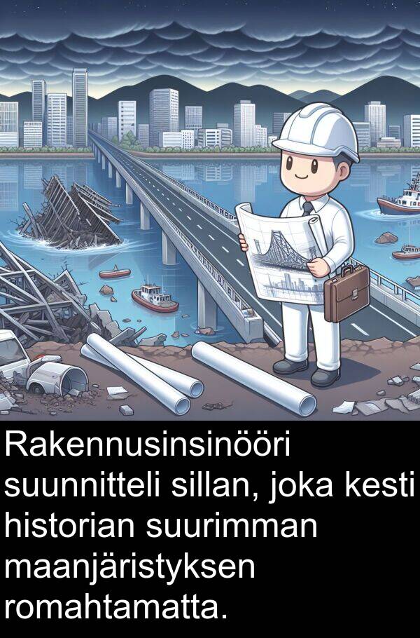 suunnitteli: Rakennusinsinööri suunnitteli sillan, joka kesti historian suurimman maanjäristyksen romahtamatta.