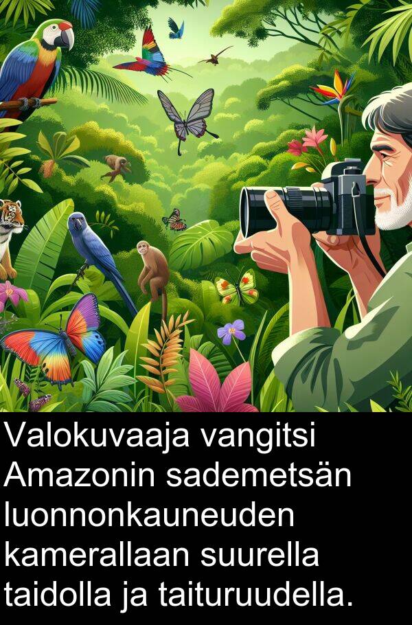 sademetsän: Valokuvaaja vangitsi Amazonin sademetsän luonnonkauneuden kamerallaan suurella taidolla ja taituruudella.