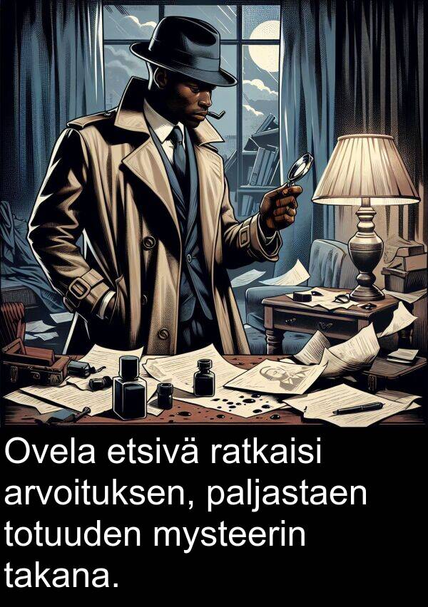 paljastaen: Ovela etsivä ratkaisi arvoituksen, paljastaen totuuden mysteerin takana.