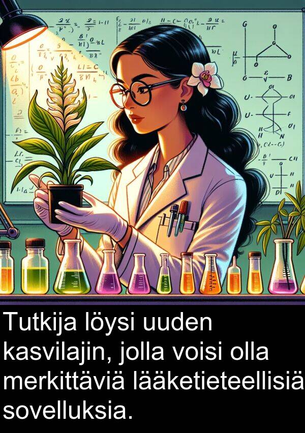 sovelluksia: Tutkija löysi uuden kasvilajin, jolla voisi olla merkittäviä lääketieteellisiä sovelluksia.