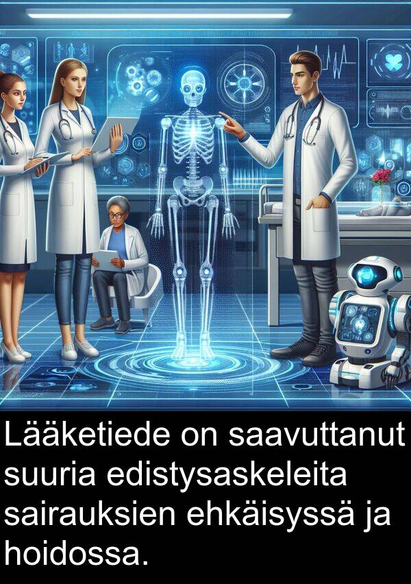 ehkäisyssä: Lääketiede on saavuttanut suuria edistysaskeleita sairauksien ehkäisyssä ja hoidossa.