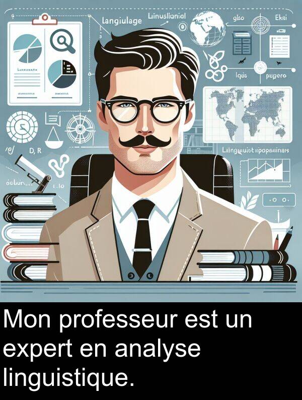 linguistique: Mon professeur est un expert en analyse linguistique.