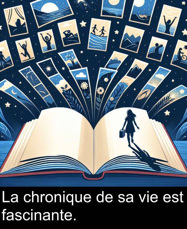 fascinante: La chronique de sa vie est fascinante.