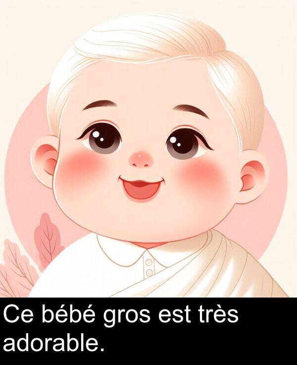 bébé: Ce bébé gros est très adorable.
