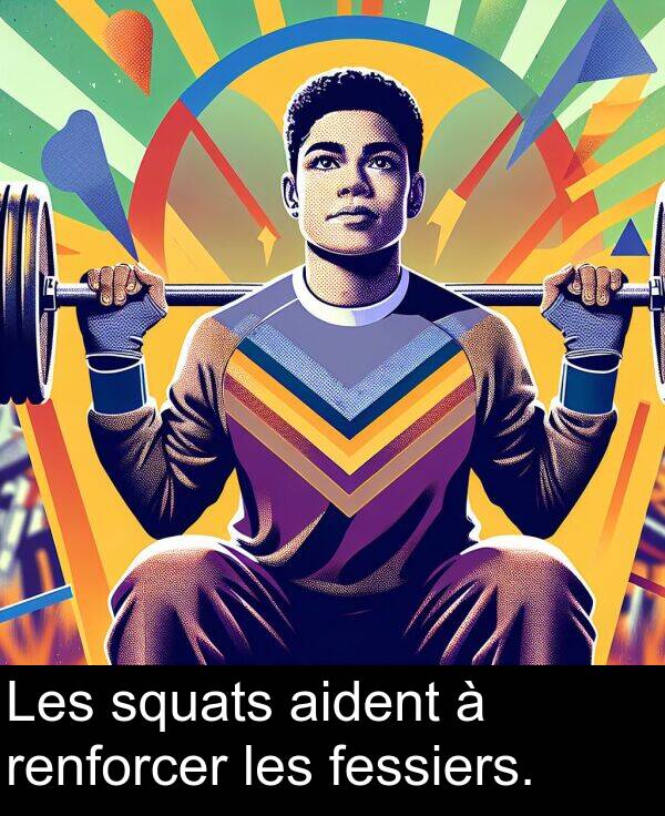 les: Les squats aident à renforcer les fessiers.