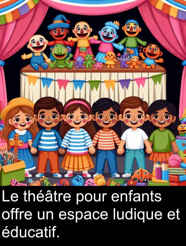 éducatif: Le théâtre pour enfants offre un espace ludique et éducatif.