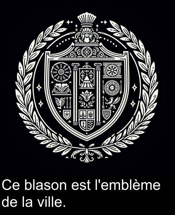 blason: Ce blason est l'emblème de la ville.