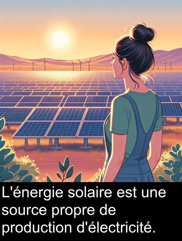 source: L'énergie solaire est une source propre de production d'électricité.