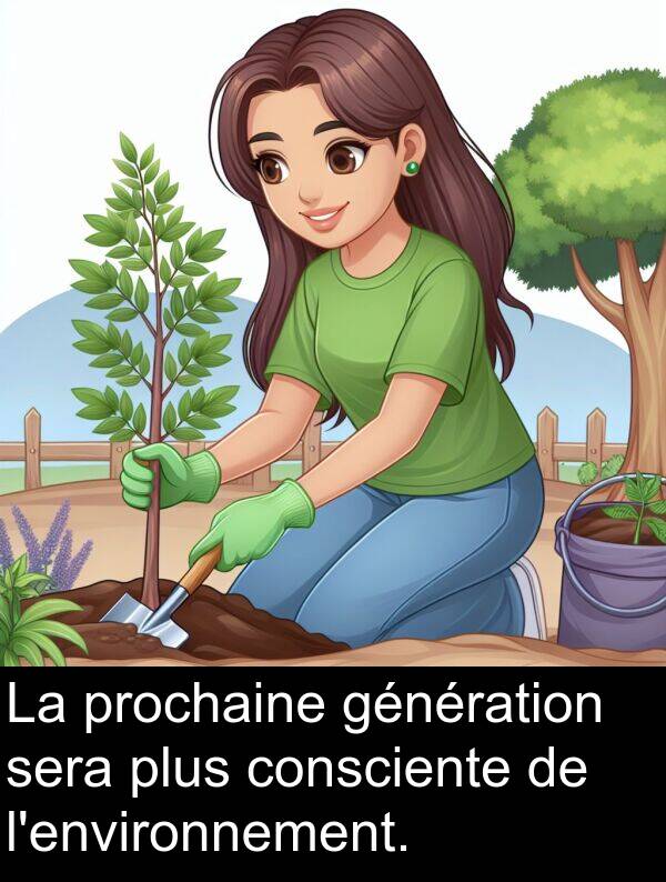 sera: La prochaine génération sera plus consciente de l'environnement.