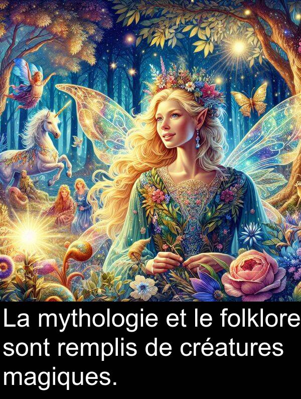folklore: La mythologie et le folklore sont remplis de créatures magiques.
